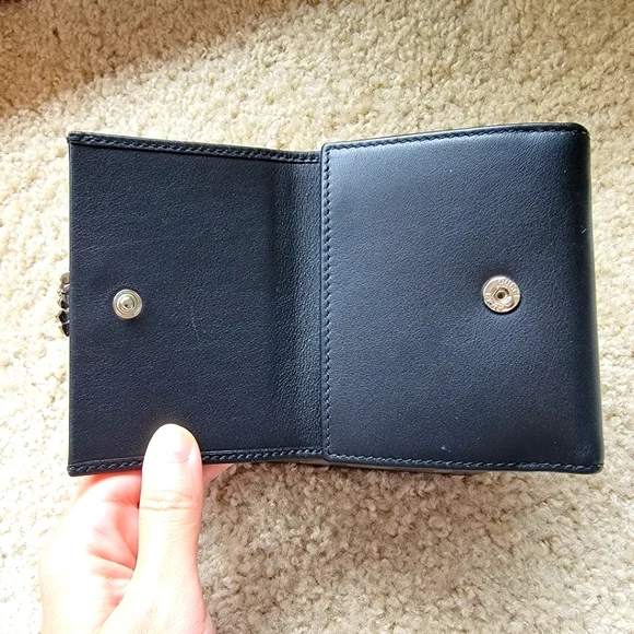 Authentic Gucci Firenze 1921 Black Leather Wallet - Picture 2 of 9